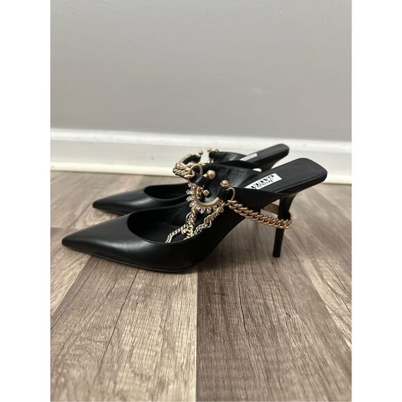 JIMMY CHOO + Jean Paul Gaultier Bing 90 embellished leather mules US 7 $2450 - Picture 8 of 15